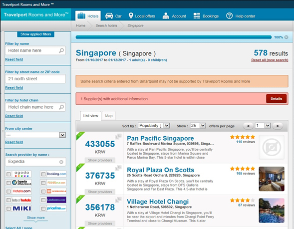 Travelport Rooms and More